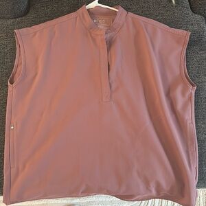 Figs Mineral Mauve Rafaela Oversized Scrub Top